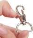 Swivel Clasp Swivel Snap Hooks Trigger Clips 1 Inch D Rings Metal Lobster Claw Clasps 40 Pcs for Making Snap Tabs, Keychain Hardware, Purse Hardwa...