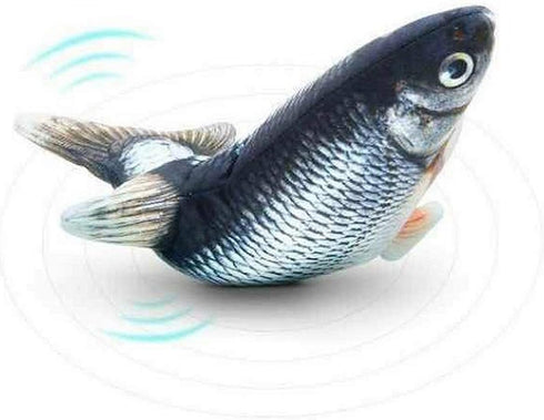 Electric Moving Fish Interactive Plush Toys...