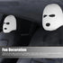 2 PCS Car Seat Headrest Cover, 15.74" x 7.87" Wool Acrylic Material Personalized Funny Full Face Mask Design Headrest Cover, Decorative Modificati...