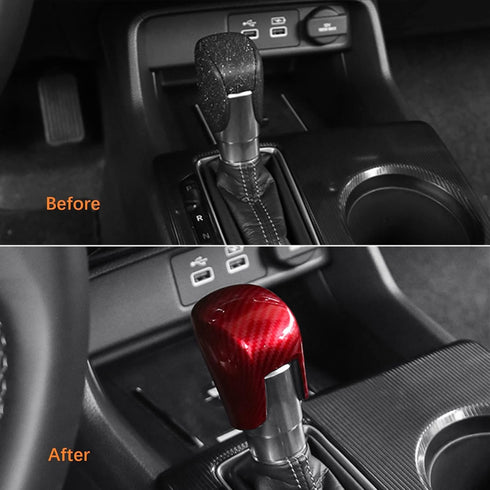 for Honda Civic 2022 2023, CR-V CRV 2023, HR-V HRV 2023, Accord 2018-2023, Gear Shift Knob Cover Trim Automatic Transmission CVT Boots Decoration ...