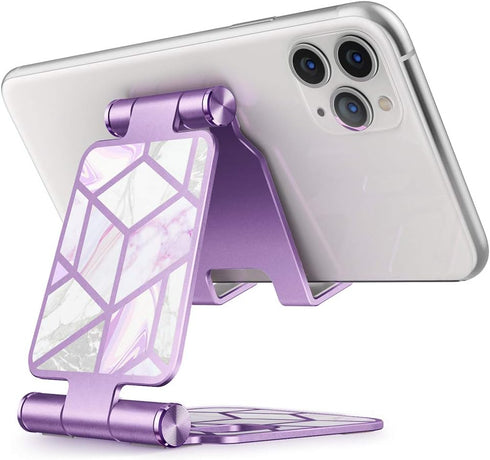 i-Blason Cell Phone Stand for Desk, Cell Phone Holder, Fits All Smart Phones, iPhone 16 15 14 13 Pro Max, Foldable Phone Stand Holder, Purple...