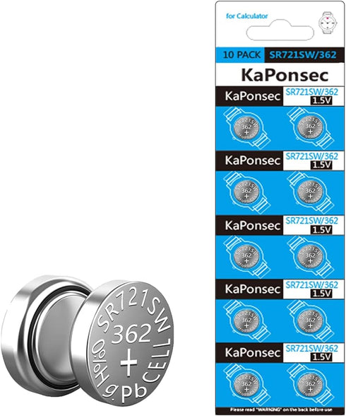 SR721SW 362 361 1.55v Watch Battery 10 Count (Pack of 1)...