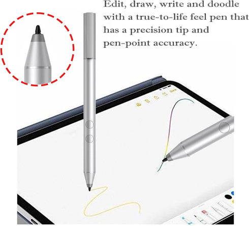 MPP 1.51 Pen(3V2X4AA) Compatible for HP Envy 360, Stylus Pen Compatible with HP Envy 360 Supported Devices, 1024 Pressure Sensitivity&Palm Rejecti...