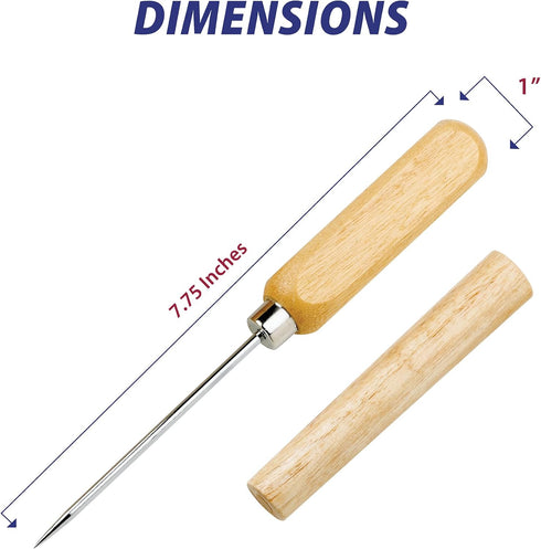 HIC Kitchen Ice Pick with Cover...