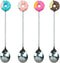 AUEAR, 4 Pack Stirring Spoons Cute Doughnut Coffee Spoon Stainless Steel Little Teaspoons Mini Donut Dessert Ice Cream Tea Sugar Stirrers for Tabl...
