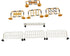 44pcs Miniature Plastic Traffic Light Street Road Training Roadblock Cone Cognitive Toy Playset for Chidren Sets...
