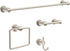 DELTA FAUCET NIC46-DN Nicoli Wall Mount Square Closed Towel Ring Bath Hardware Accessory in Brushed Nickel...
