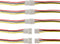 20Pairs JST XH 2.54mm 3Pins Connector, 2.54mm Pitch Female and Male JST Connection Plug Header Expansion Wire with 200mm 26AWG Cable...