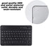 Russian Keyboard, Thin 7 Inch Rechargeable Russian and English Bilingual Bluetooth Keyboard,for Andriod for Win for iOS, and wearresistant...