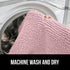 GORILLA GRIP Soft Chenille Bathroom Toilet Lid Cover, Machine Washable Seat Covers, 19.5x18.5, Stays in Place Rubber Backing, Fits Most Round, Elo...