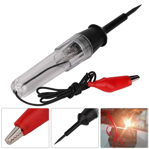 Qiilu Automotive Circuit Tester, 6V 12V 24V Car Auto Electrical Voltage Test Pen Light Lamp Circuit Tester Detector Probe...