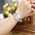 Top Plaza Women Fashion Silver Tone Circle Band Arabic Numeral Scale Bangle Cuff Dress Bracelet Watch - Valentine's Day Gift...