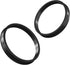 Hubcentric Rings (Pack of 4) - 87.1mm ID to 110mm OD - Black Poly Carbon Plastic Hubrings Hub - Compatible with Ford Lincoln with 87.1mm Vehicle H...