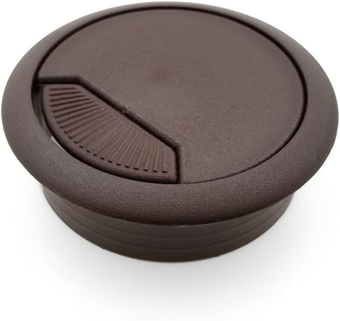 Modket M4327-51-BN-3 PC Computer Cord Cable Wires Organizer Hole Cover 2" Brown Plastic Desk Grommet - 3 Pack...