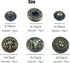 WETUFIN - 30 Sets Leather Snap Buttons Set 17MM (0.67inch) Bronze Snaps for Leather Snaps (Bull & Lion & Anchor Style) and Fastener Kit Tool Decor...