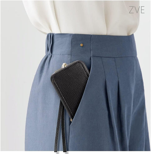 ZVE for iPhone 13 Wallet Case with Wristlet, Zipper Leather Case with RFID Blocking Card Holder Slots Purse, Protective Carrying Cover for iPhone ...