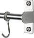 Sliding Hooks, Wall Mounted Rail, Stainless Steel Utensil Holder and Pot Lid Rack for Kitchen Tools, Towel, Pot Pan, Loofah, Spoon - Polished Fini...