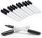12Pcs Black Dry Erase Markers, White Board Mini Dry erase Markers Bulk, Fine Point Tip Student White Board Markers for Teachers Office School Supp...