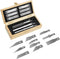 Headley Tools Precision Craft Hobby Knife Set (38pcs) with Wooden Chest, Razor Sharp Knives for Scrapbooking, Art Modeling, Sculpture, Wood&Leathe...