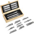 Headley Tools Precision Craft Hobby Knife Set (38pcs) with Wooden Chest, Razor Sharp Knives for Scrapbooking, Art Modeling, Sculpture, Wood&Leathe...