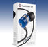 GOgroove AudiOHM HF Earbud Headphones with Mic, Deep Bass, & Comfortable Ear Gels (Blue) in-Ear Earphones Featuring Noise Isolating Design, Durabl...