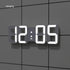 mooas 3D Pure Mini White LED Clock, Multi-Function LED Clock (Calendar, Alarm, Temperature) (8.5" White Table Alarm Clock)...