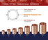 Everflow Supplies CCRN1000 1/2" x 3/8" Nominal Size 90 Degree Short Radius Reducing Elbow with Copper Sweat Connects for 5/8" x 1/2 Outer Diameter...