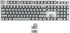 104 Key SA Profile ANSI ISO Double Shot Shine Through Ball Shape Keycaps Suitable for Standard MX 104 87 61 Keyboard (Light Gray)...