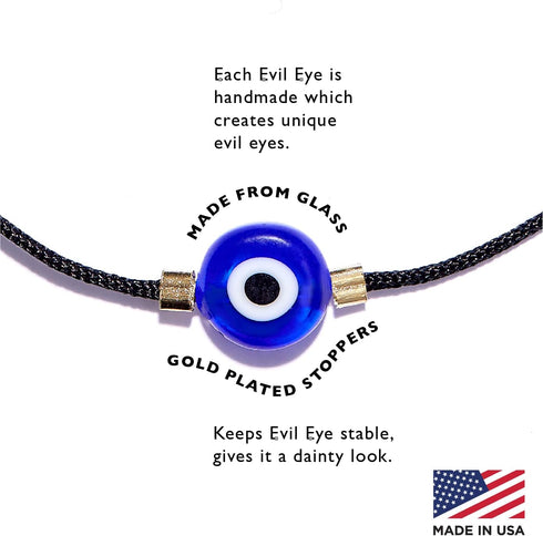 Handmade Evil Eye Bracelet String Kabbalah Protection Hamsa Adjustable Mexican Bracelet Mal De Ojo Luck Amulet for Women Men Family Friends...