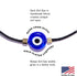 Handmade Evil Eye Bracelet String Kabbalah Protection Hamsa Adjustable Mexican Bracelet Mal De Ojo Luck Amulet for Women Men Family Friends...