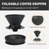 Portable Pour Over Coffee Maker Set, Collapsible Silicone Coffee Dripper Set, Perfect for Travel, Camping, Outdoors...