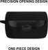 Geiomoo Silicone Carrying Case Compatible with Jabra Elite 4, 3, 2, Portable Scratch Shock Resistant Cover with Carabiner (Black)...