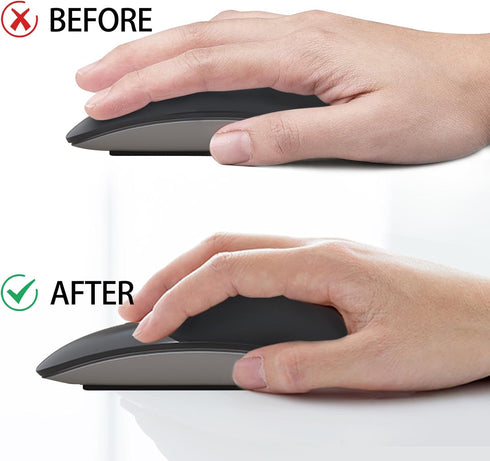 Silicone Cushion for Apple Magic Mouse 1/2/3-Ergonomic Mouse Pad, Multi-Touch Surface Mouse Grip for Magic Mouse,No Glue Mouse Palm Rest for Apple...