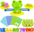 CozyBomB™ Homeschool Kindergarten Balance Board Game - Preschool Activities Math Learning Stem Montessori Cool Toys Educational with Frog Scale Ca...