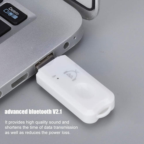 Mini USB Bluetooth Receiver Audio A2DP Music Wireless Adapter for Car AUX Mobile Phone Home Stereo System, Allows the Bluetooth Receiver to Pair w...
