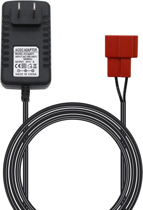 12V Battery Charger for Ride On Toys, fit for Mercedes Benz, Truck Car, Best Choice ATV Power Adapter, Red Square Plug...