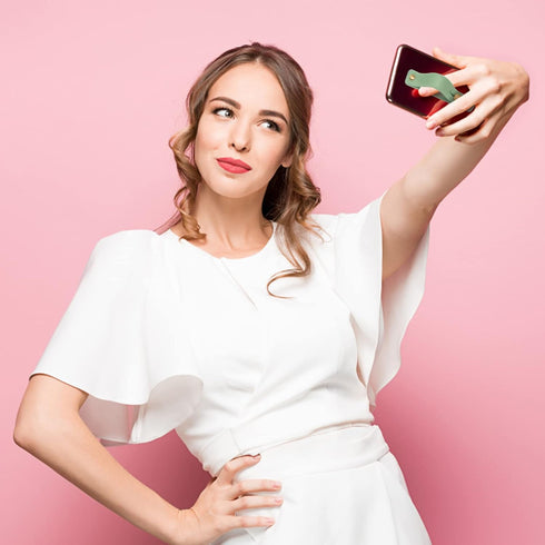 Cobee Phone Loop Finger Holder, 5pcs Phone Grip Straps Silicone Phone Finger Strap Finger Cell Phone Grip Universal Finger Kickstand for Most Smar...