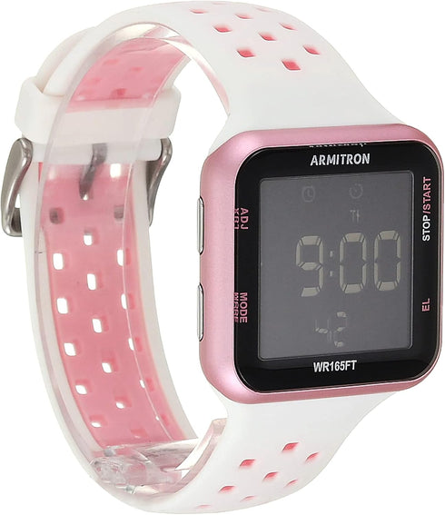 Armitron Sport Unisex Digital Chronograph Silicone Strap Watch, 40/8417...