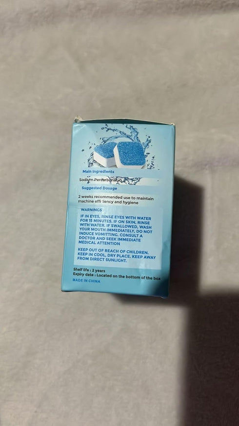 Washing Machine Cleaner Descaler Deep Cleaning Tablets For HE Front Loader & Top Load Washer, Septic Safe Eco-Friendly Deodorizer, Clean Inside Dr...