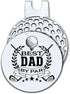 Best Dad by Par Golf Ball Marker with Magnetic Hat Clip, Funny Golf Accessories and Golf Gifts for Men Dad Grandpa, Birthday for Golf Fan Golfer G...
