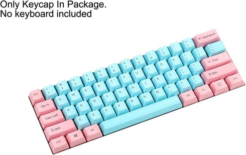 NPKC 61 87 104 Keys Miami Thick PBT OEM Profile Keycap for MX Switches GH60 Tenkeyless Mechanical Gaming Keyboard (Only Keycap) (61 Top Print)...