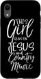 iPhone XR Cute Christian This Girl Runs on Jesus and Country Music Case...