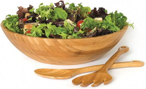 Lipper International Bamboo Salad Bowl and Server Set...