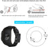 Compatible Fitbit Versa Bands, Genuine Leather Cuff Bracelet Replacement Strap with Stainless Steel Buckle for Men Women (Black)...