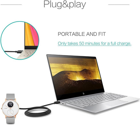 TUSITA Charger Compatible with Withings Steel HR | Nokia Steel HR - 1M...