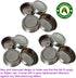 Replacement Lids for IKEA RAJTAN Glass Spice Jar 5 Oz (400.647.02) Stainless Steel Caps lids set of 12 pieces by American Ayurveda...