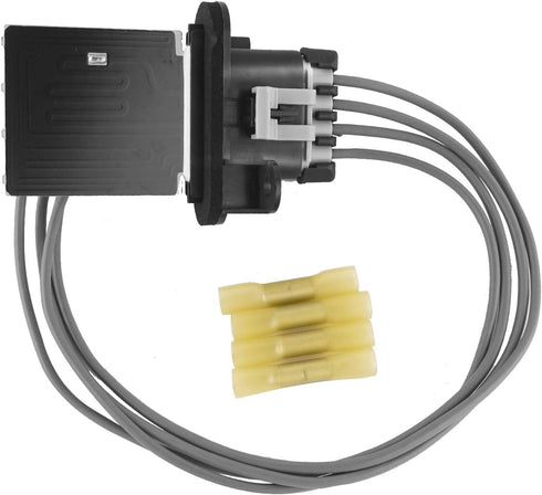 973-582 HVAC Fan Blower Motor Resistor with Wire Harness Replacement for 2005-2020 Toyota Tacoma, Replace# 4P1650, JA1772, RU1435, RU746, 87138040...