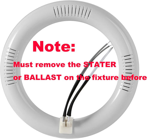 T9 LED Circline Light Bulb, 8 Inch 1700LM LED Circular Light, 12W Clear Cover 6500K Daylight Replacement for FC8T9/CW 22-Watt Fluorescent Circular...