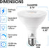 Energetic PAR30 LED Bulbs, Flood Light Outdoor Indoor 10 Watt (75 Watt Equivalent), 5000K Daylight, 1000 Lumens, E26 Base, Dimmable, Waterproof LE...
