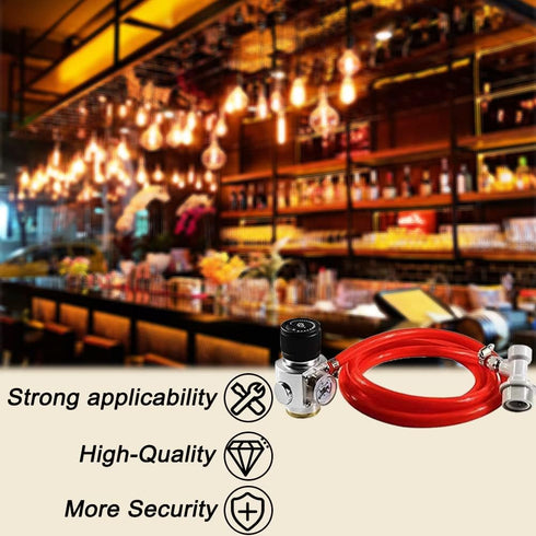 PERA 5/16" ball lock line assembly, MFL liquid disconnect with 5ft gas line for home brewing...